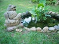 Frog statue in Garden Royalty Free Stock Photo