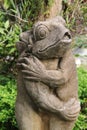 Frog stone sculpture Royalty Free Stock Photo