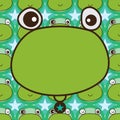 Frog template symmetry seamless pattern Royalty Free Stock Photo