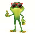 Frog thumb up Royalty Free Stock Photo