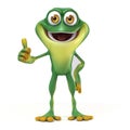 Frog thumb up Royalty Free Stock Photo
