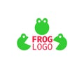 Frog / Toad. Vector. Business icon for the company. Logo and label for any use trading / zoo / symbol / animal. Illustration.