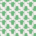 Frog Upside Down Topsy-turvy Seamless Pattern