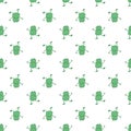 Frog Upside Down Topsy-turvy Seamless Pattern