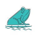frog. Vector illustration decorative design Royalty Free Stock Photo