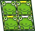 Frog Vector Portrait Illustration Cartoon