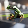 A frog wearing an astronaut suit and exploring space1