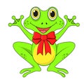 Frog on white background in vector EPS 10 Royalty Free Stock Photo