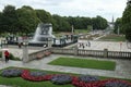 Frogner Park Fountain and Landscape, Oslo, Norway Royalty Free Stock Photo