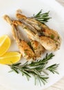 Frogs Legs Fried Royalty Free Stock Photo