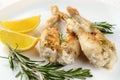 Frogs Legs Fried Royalty Free Stock Photo