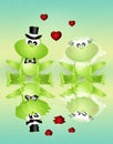 Frogs in love