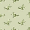 Frogs Playful Seamless Pattern