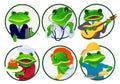 Frogs.Professions Royalty Free Stock Photo