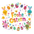 Frohe Ostern Happy Easter in German