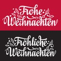 Frohe Weihnacht. Neues Jahr. Congratulations in German language. Royalty Free Stock Photo