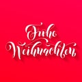 Frohe Weihnachten german Christmas greeting card