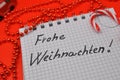 frohe weihnachten write - merry christmas write Royalty Free Stock Photo