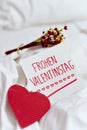 Frohen valentinstag, happy valentines day in german