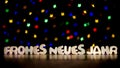 Frohes neues jahr, happy new year in German language