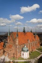Frombork Cathedral - aerial view Royalty Free Stock Photo