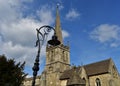 View towards St John`s Church, Frome, Somerset, England Royalty Free Stock Photo