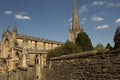 View towards St John`s church, Frome, Somerset, England Royalty Free Stock Photo