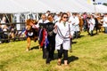 Frome, Somerset, UK, 14th September 2019 Frome Cheese Show Supreme cattle champion leading cattle in parade Royalty Free Stock Photo