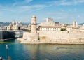 Fort saint-Jean and tour de fanal ,Marseille,France Royalty Free Stock Photo