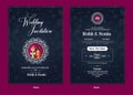 Elegant Indian wedding invitation card