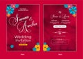 Elegant Indian wedding invitation card