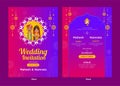 Elegant Indian wedding invitation card