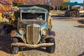 Front Of Antique Rusted Dump Truck Royalty Free Stock Photo