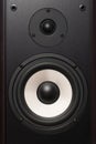 Front of the audio speaker, with a white speaker Royalty Free Stock Photo