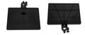 The front and back of a black laptop tray Royalty Free Stock Photo