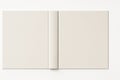 Front and back book cover dust jacket laid flat showing full spread and spine alignment on white Royalty Free Stock Photo