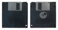 Front And Back Floppy Disk Royalty Free Stock Photo