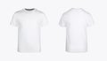 Front and back images of a boys basic t-shirt Royalty Free Stock Photo