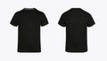 Front and back images of a boys basic t-shirt Royalty Free Stock Photo