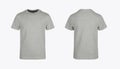 Front and back images of a boys basic t-shirt Royalty Free Stock Photo