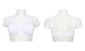 Front and back images of a ladies bra on a mannequin Royalty Free Stock Photo