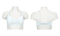Front and back images of a ladies bra on a mannequin Royalty Free Stock Photo
