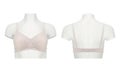 Front and back images of a ladies bra on a mannequin Royalty Free Stock Photo