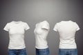 Blank feminine t-shirt Royalty Free Stock Photo