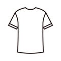 Front and back t-shirt icon Royalty Free Stock Photo
