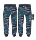 Sport pants with camouflage fabric design