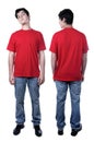 Front and back of young man standing Royalty Free Stock Photo