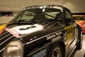 Front of a black number 3 racecar Royalty Free Stock Photo