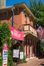 Front facade of The Book Loft in German Village, Columbus, Ohio