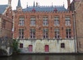 Front building - blind donkey street - Bruges - Belgium Royalty Free Stock Photo